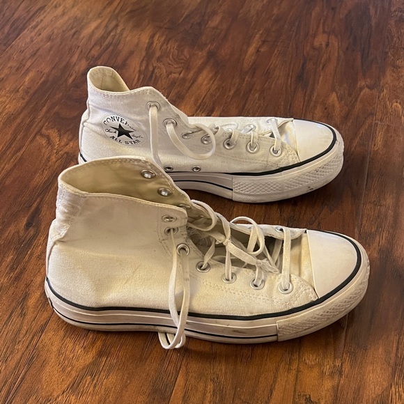 Converse White Hightop Converse Platform - Picture 4 of 7